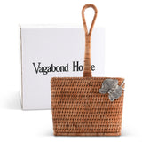 Orchid Hand Woven Wicker Rattan Flatware Caddy