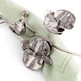 Pewter Orchid Napkin Ring