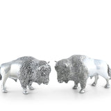 Pewter Bison Salt & Pepper Set