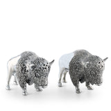 Pewter Bison Salt & Pepper Set