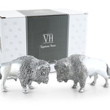 Pewter Bison Salt & Pepper Set