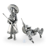 Pewter Cowpoke Couple Salt & Pepper Set