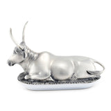 Pewter Longhorn Steer Butter Dish