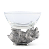 Pewter Bear Sauce Bowl