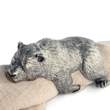 Pewter Sleeping Bear Napkin Ring