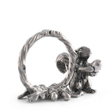 Pewter Squirrel Branch Napkin Ring