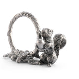 Pewter Squirrel Branch Napkin Ring