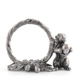 Pewter Squirrel Branch Napkin Ring