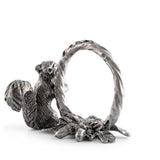 Pewter Squirrel Branch Napkin Ring