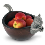 Squirrel Head and Tail Nut Bowl - Lg