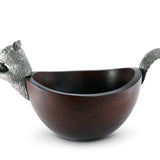 Squirrel Head and Tail Nut Bowl - Lg