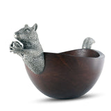 Squirrel Head and Tail Nut Bowl - Lg