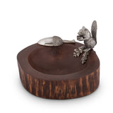 Standing Squirrel Nut Bowl & Scoop