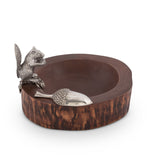 Standing Squirrel Nut Bowl & Scoop